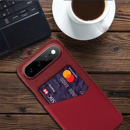 Funda para Google Pixel 11 Pro XL, OEM, Porta Tarjetas, Roja