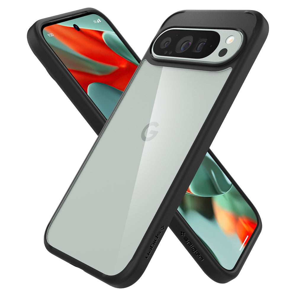 Funda para Google Pixel 9 Pro XL, Spigen, Ultra Hybrid, Negra Mate ACS07724