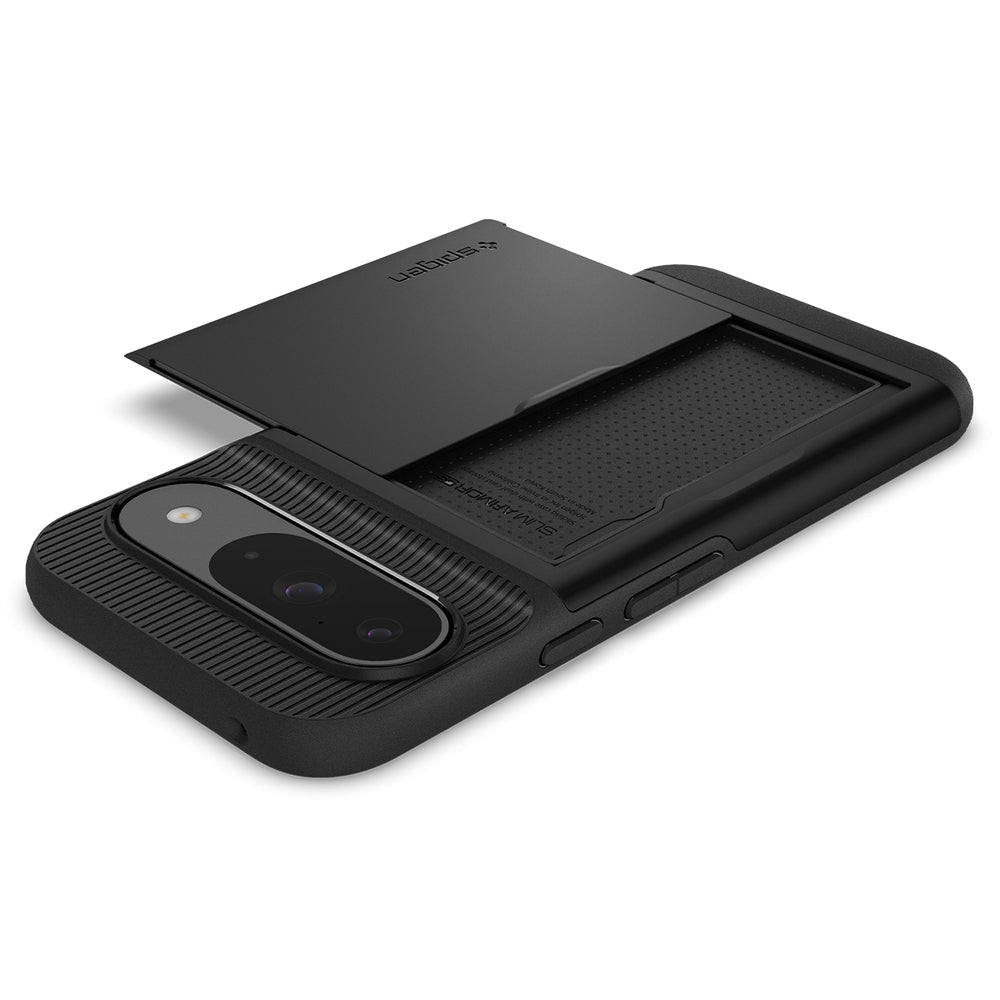 Funda para Google Pixel 9/9 Pro, Spigen, Slim Armor CS, Negro ACS07695 