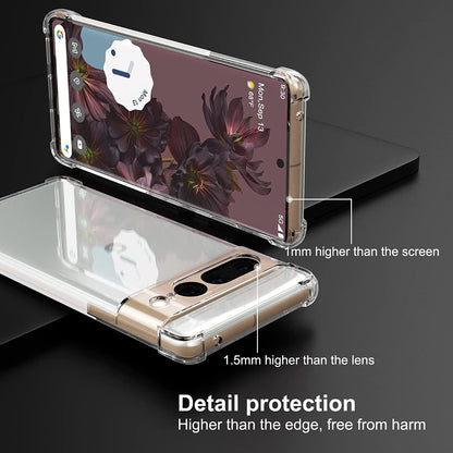 Funda para Google Pixel 7 Pro, Techsuit, Antigolpes Transparente, Transparente