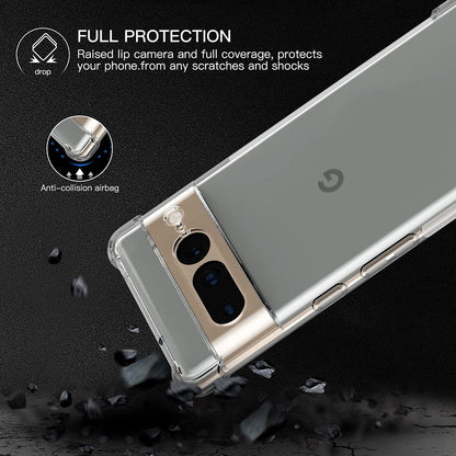 Funda para Google Pixel 7 Pro, Techsuit, Antigolpes Transparente, Transparente
