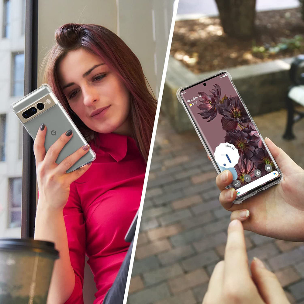 Funda para Google Pixel 7 Pro, Techsuit, Antigolpes Transparente, Transparente