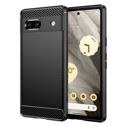Funda para Google Pixel 7a, Techsuit, Carbono, Negra