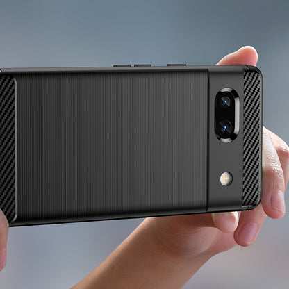 Funda para Google Pixel 7a, Techsuit, Carbono, Negra