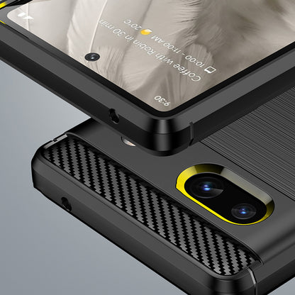 Funda para Google Pixel 7a, Techsuit, Carbono, Negra