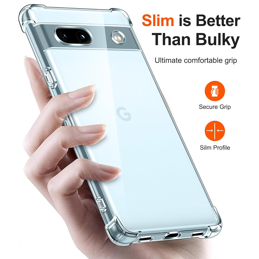 Funda para Google Pixel 7a, Techsuit, Antigolpes Transparente, Transparente