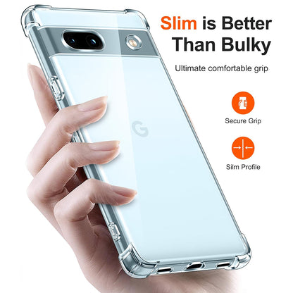 Funda para Google Pixel 7a, Techsuit, Antigolpes Transparente, Transparente