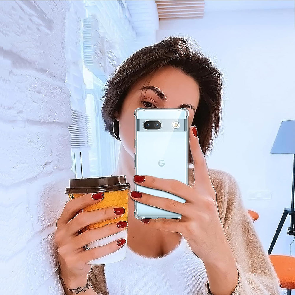 Funda para Google Pixel 7a, Techsuit, Antigolpes Transparente, Transparente