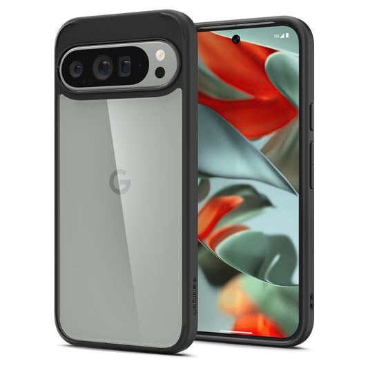 Funda para Google Pixel 9 Pro XL, Spigen, Ultra Hybrid, Negra Mate ACS07724