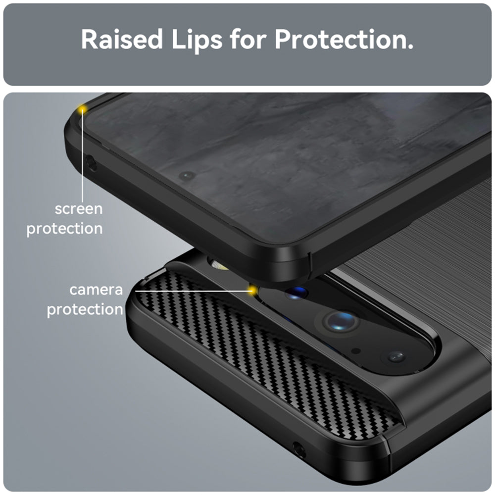 Funda para Google Pixel 8 Pro, Techsuit, Carbono, Negra
