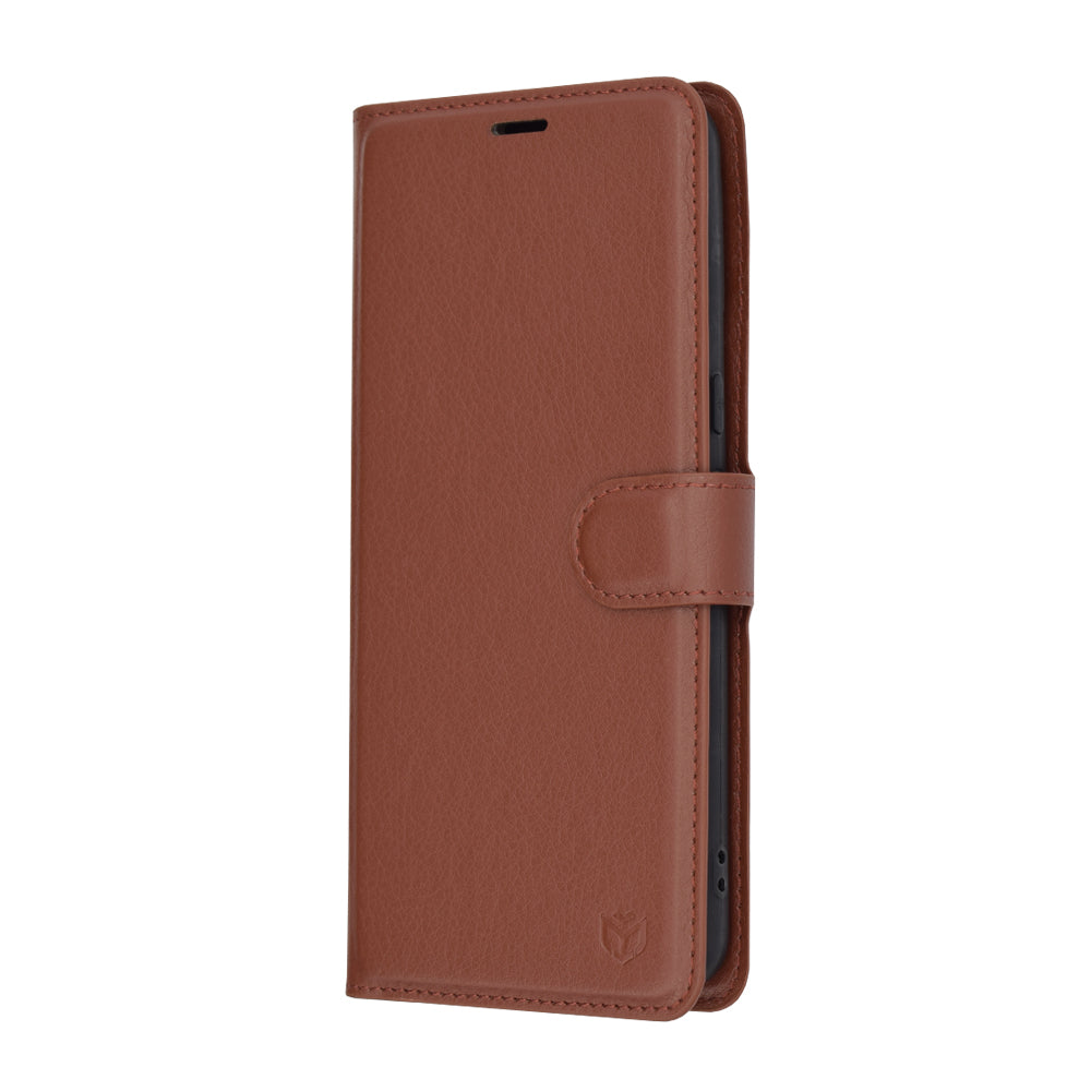 Funda para Google Pixel 8 Pro, Techsuit, Leather Folio, Marrón