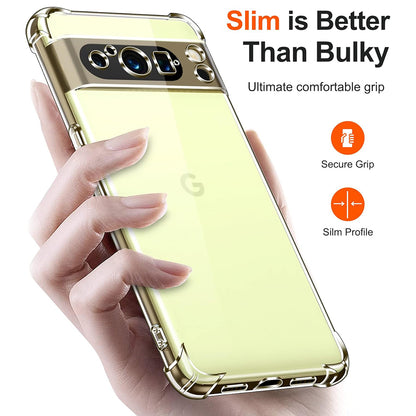 Funda para Google Pixel 8 Pro, Techsuit, Antigolpes Transparente, Transparente