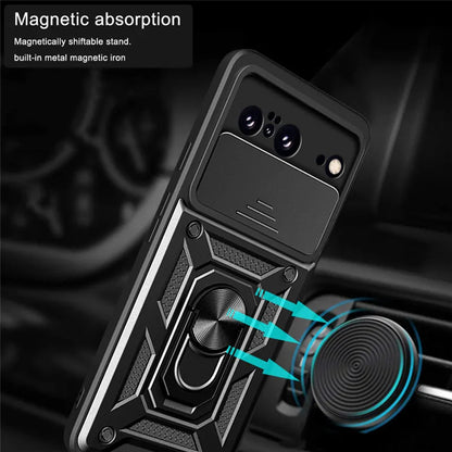 Funda para Google Pixel 8, Techsuit, CamShield, Negra