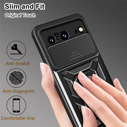 Funda para Google Pixel 8, Techsuit, CamShield, Negra