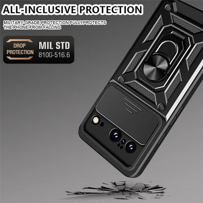 Funda para Google Pixel 8, Techsuit, CamShield, Negra
