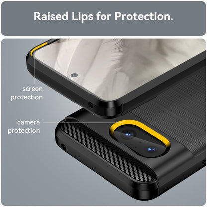 Funda para Google Pixel 8, Techsuit, Carbono, Negra