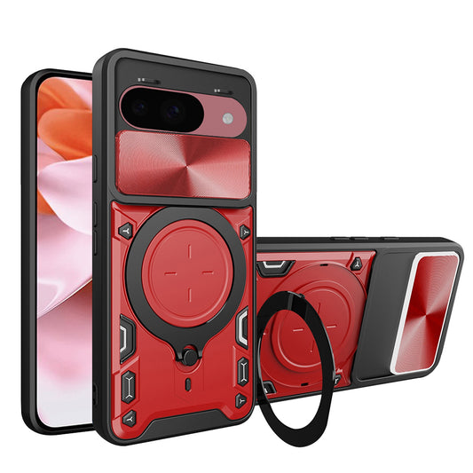 Funda para Google Pixel 9 / 9 Pro, Techsuit, CamGuard Pro, Roja
