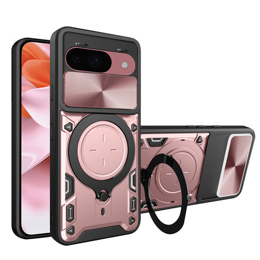 Funda para Google Pixel 9 / 9 Pro, Techsuit, CamGuard Pro, Rosa Dorado