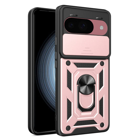 Funda para Google Pixel 9 / 9 Pro, Techsuit, CamShield, Rosa
