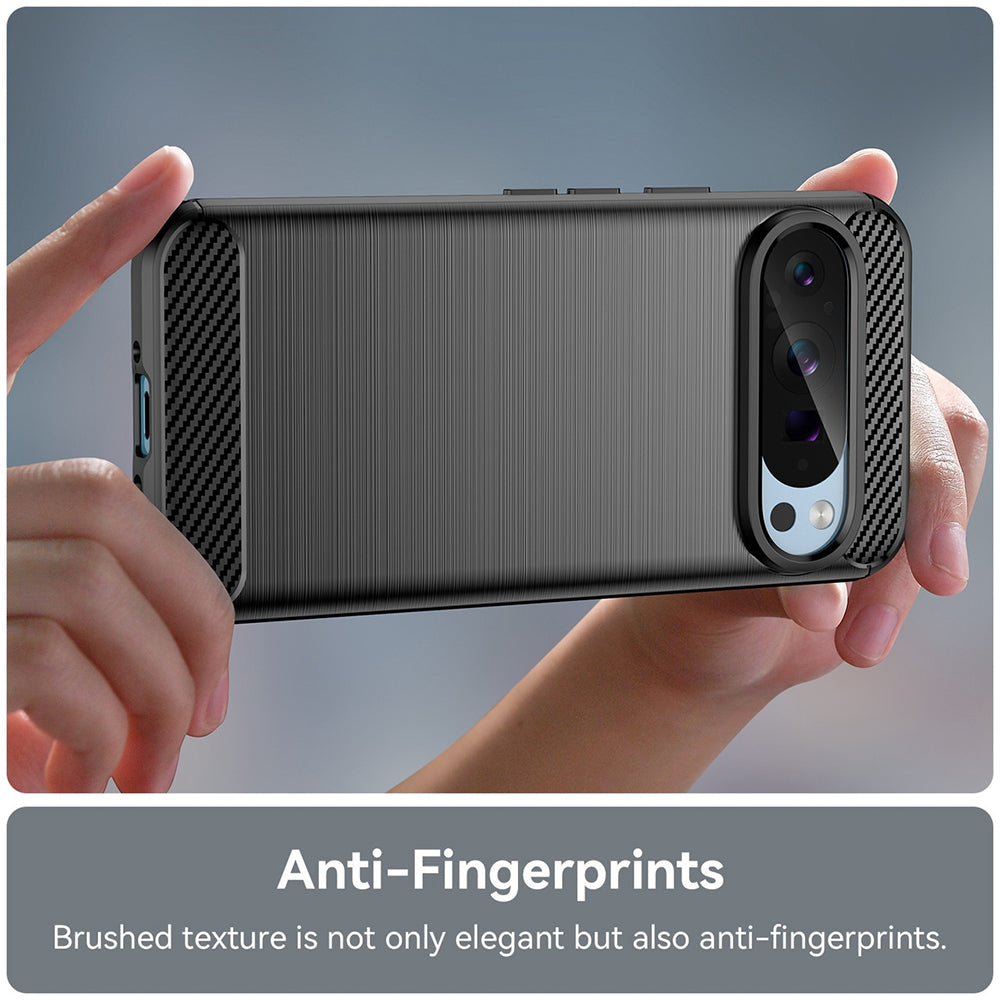 Case for Google Pixel 9 / 9 Pro, Techsuit, Carbon, Black