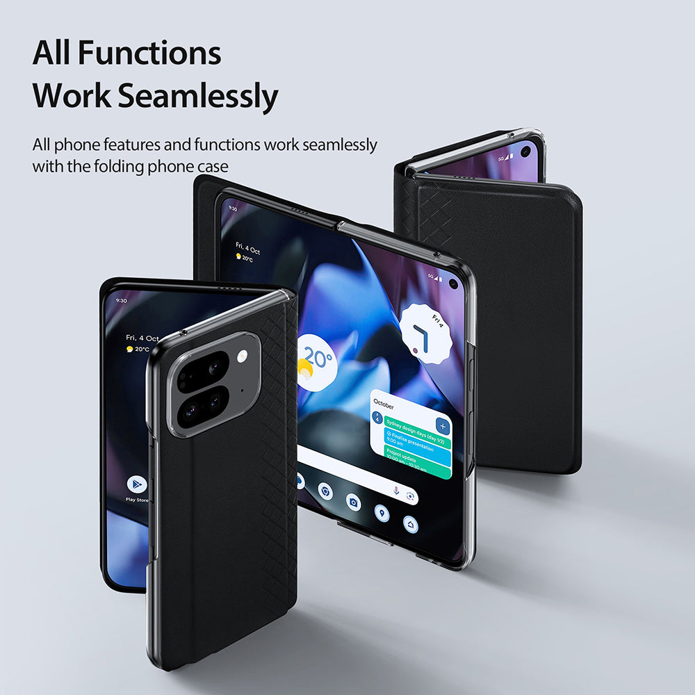 Funda para Google Pixel 9 Pro Fold, DUX DUCIS, Brillante, Rosa