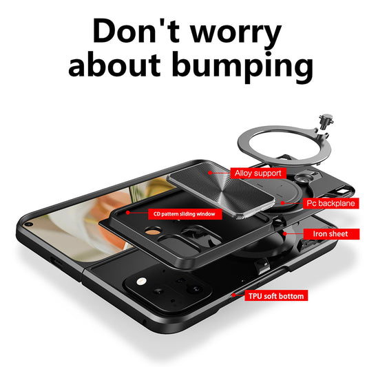 Funda para Google Pixel 9 Pro Fold, Techsuit, CamGuard Pro, Roja