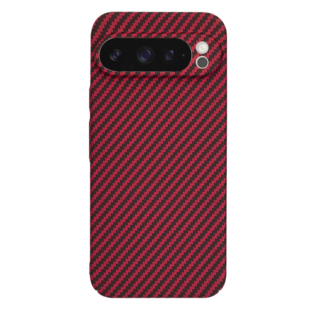 Funda para Google Pixel 9 Pro, Techsuit, Carbonite FiberShell, Roja