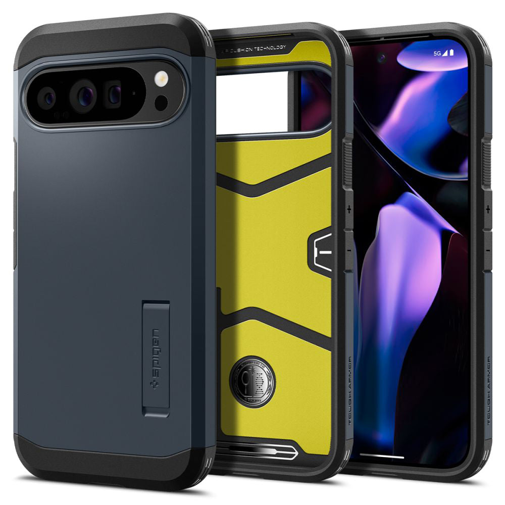 Funda para Google Pixel 9 Pro XL, Spigen, Tough Armor, Azul