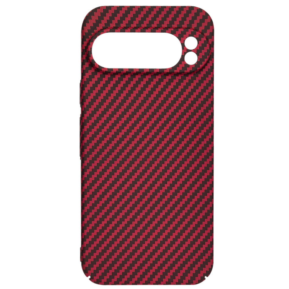 Funda para Google Pixel 9 Pro XL, Techsuit, Carbonite FiberShell, Roja