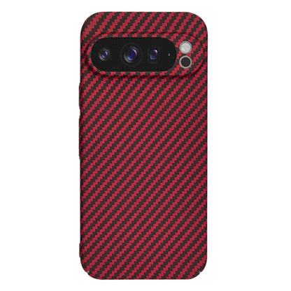 Funda para Google Pixel 9 Pro XL, Techsuit, Carbonite FiberShell, Roja