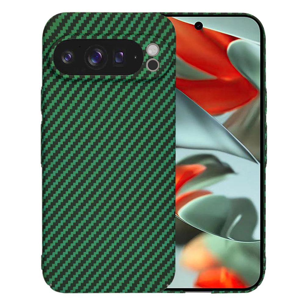 Funda para Google Pixel 9 Pro XL, Techsuit, Carbonite FiberShell, Verde