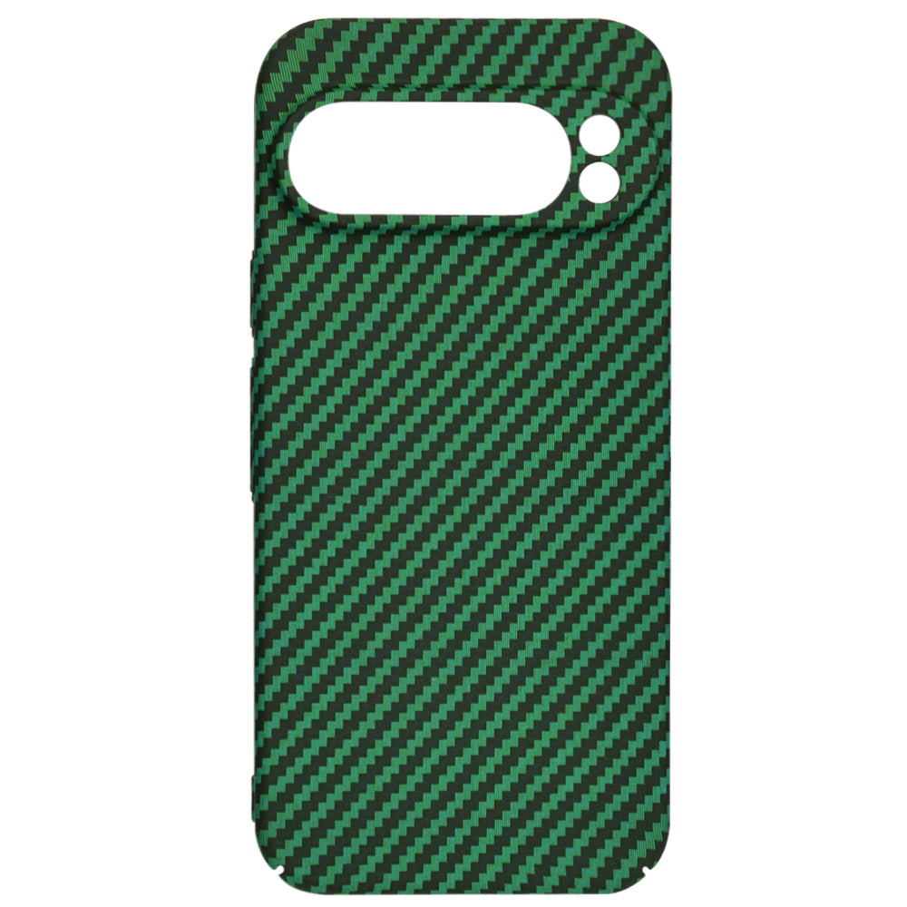 Funda para Google Pixel 9 Pro XL, Techsuit, Carbonite FiberShell, Verde