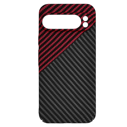 Funda para Google Pixel 9 Pro XL, Techsuit, Carbonite FiberShell, Negra Roja