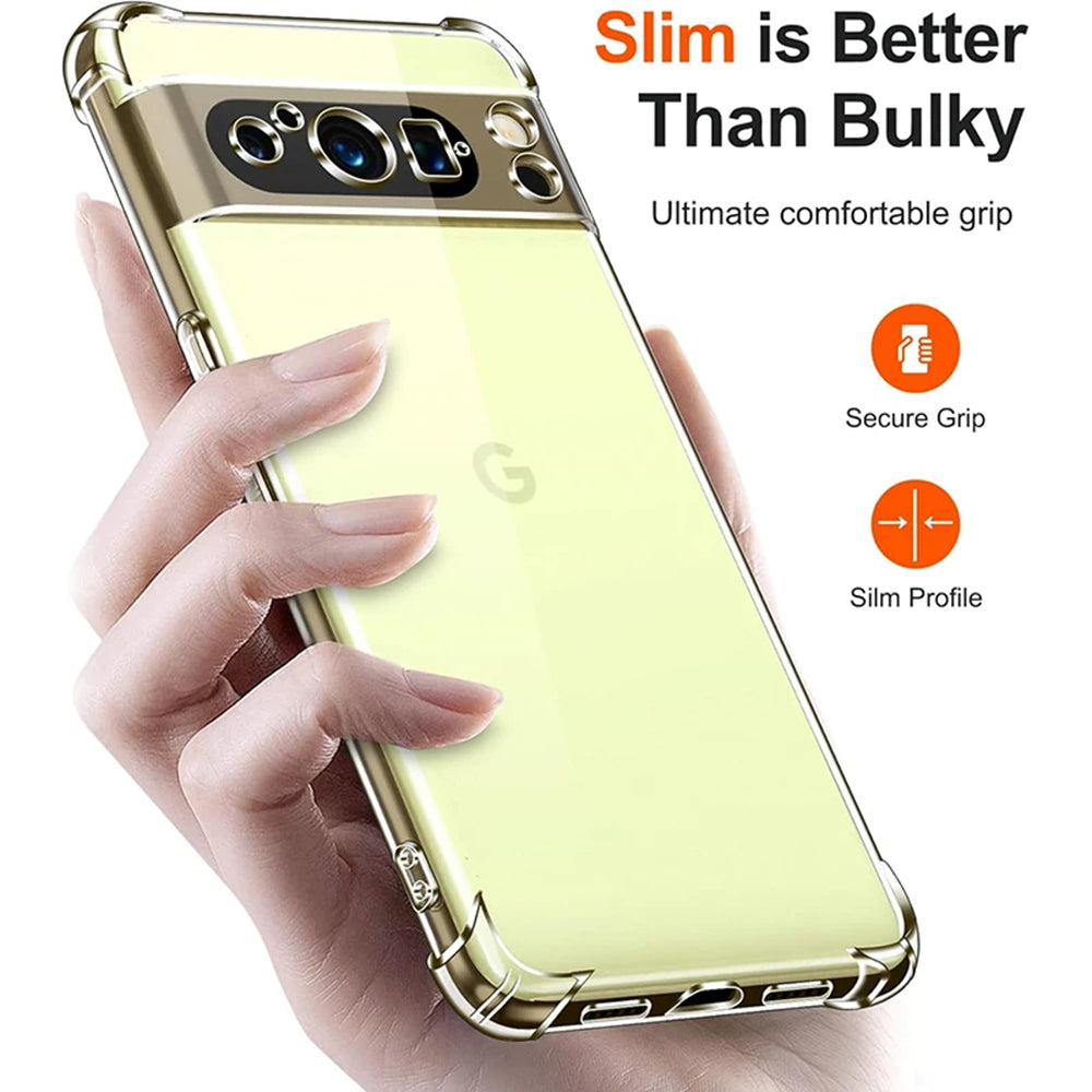Funda para Google Pixel 9 Pro XL, Techsuit, Antigolpes Transparente, Transparente