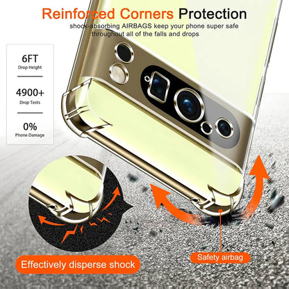 Funda para Google Pixel 9 Pro XL, Techsuit, Antigolpes Transparente, Transparente