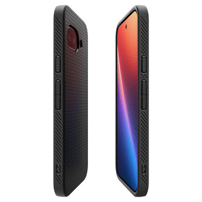 Funda para Google Pixel 9a, Spigen, Liquid Air, Negra Mate
