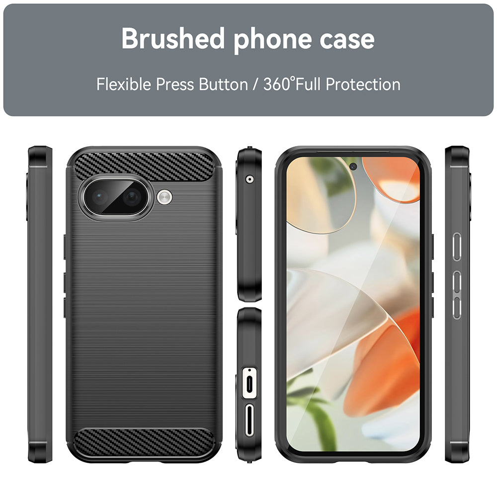Funda para Google Pixel 9a, Techsuit, Carbono, Azul