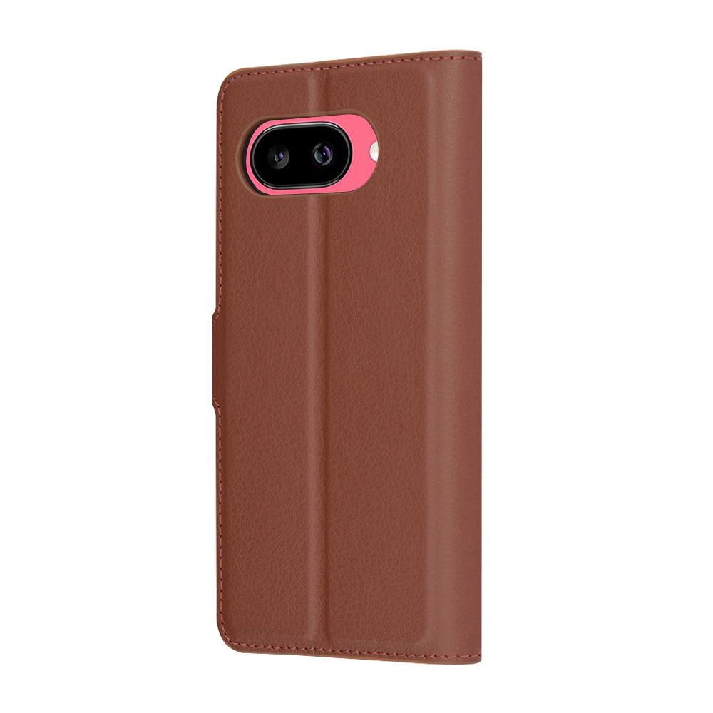 Funda para Google Pixel 9a, Techsuit, Leather Folio, Marrón