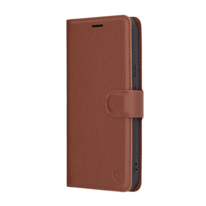 Funda para Google Pixel 9a, Techsuit, Leather Folio, Marrón