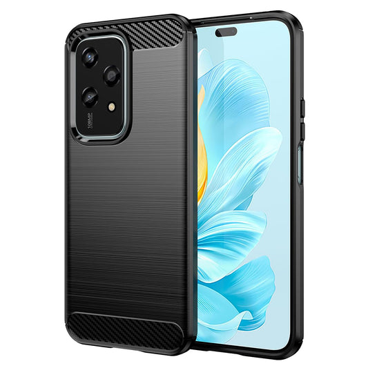 Funda para Honor 200 Lite, Techsuit, Carbono, Negra