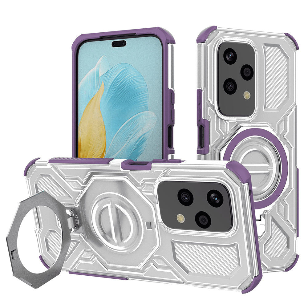 Case for Honor 200 Lite, Techsuit, Carbon Shield Pro, Purple
