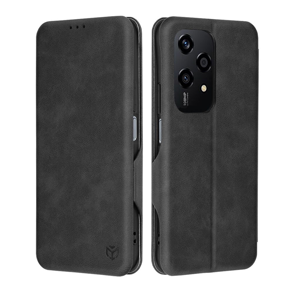 Funda para Honor 200 Lite, Techsuit, Safe Wallet Plus, Negra
