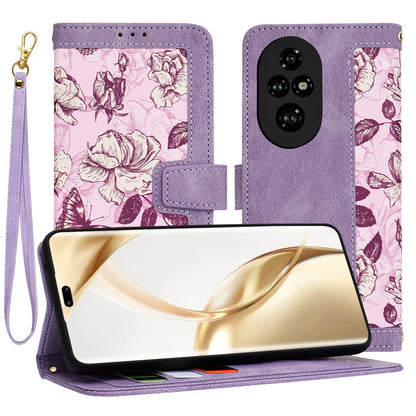 Case for Honor 200 Pro, Techsuit, FlipCraft, Purple