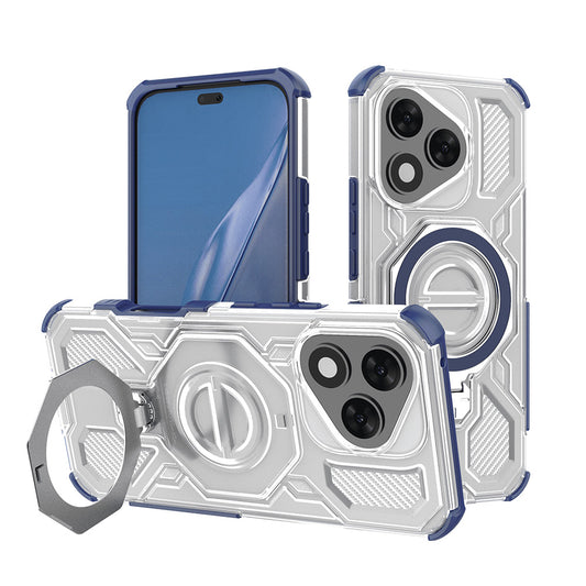 Funda para Honor 400 Lite, Techsuit, Carbon Shield Pro, Azul