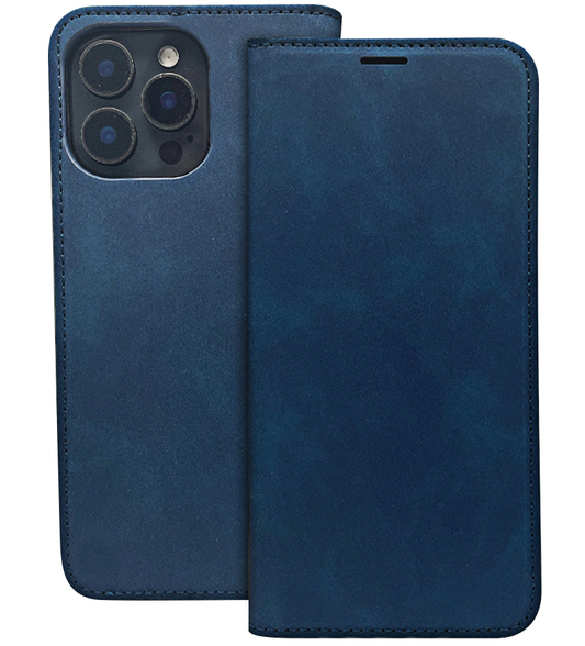 Funda para Honor 400 Lite, OEM, Smart Suede, Azul marino