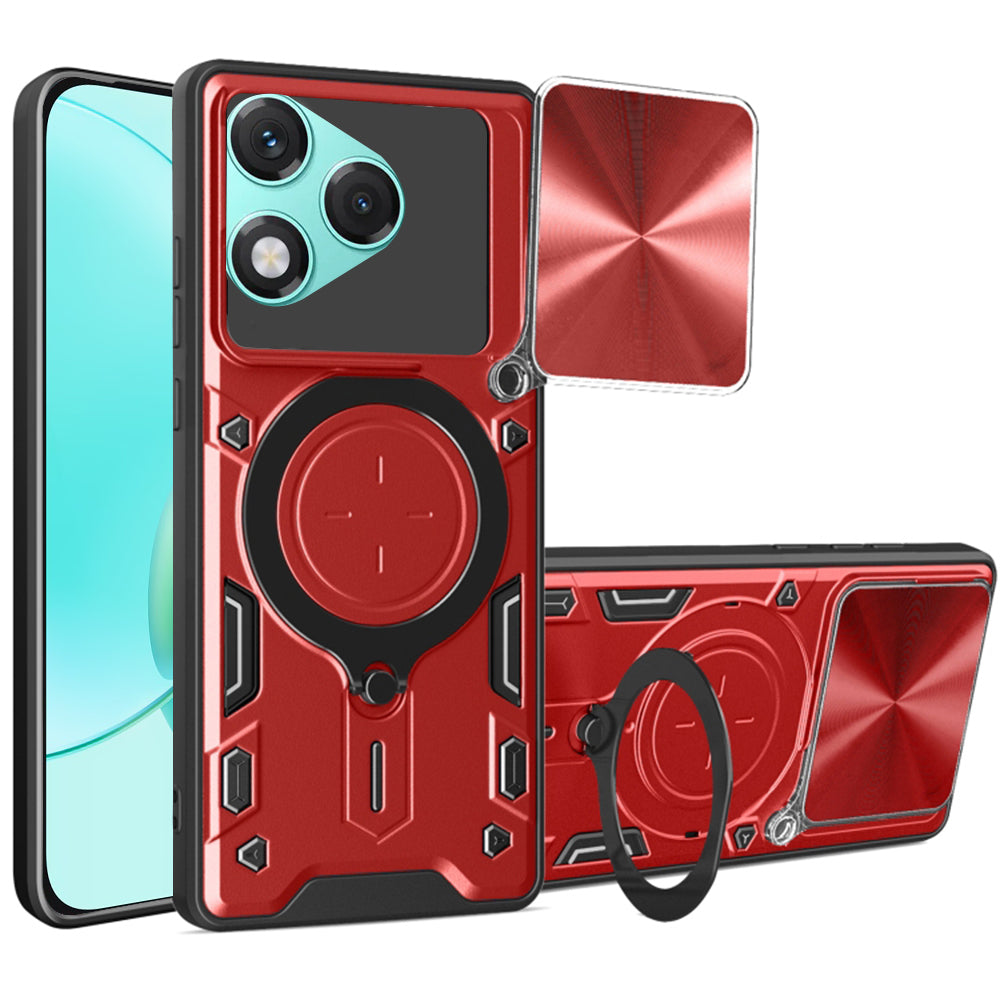 Funda para Honor 400 Lite, Techsuit, CamGuard Pro, Roja