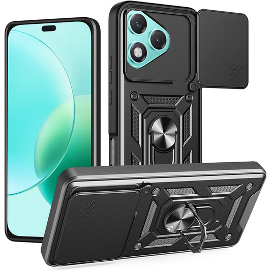 Funda para Honor 400 Lite, Techsuit, CamShield, Negra