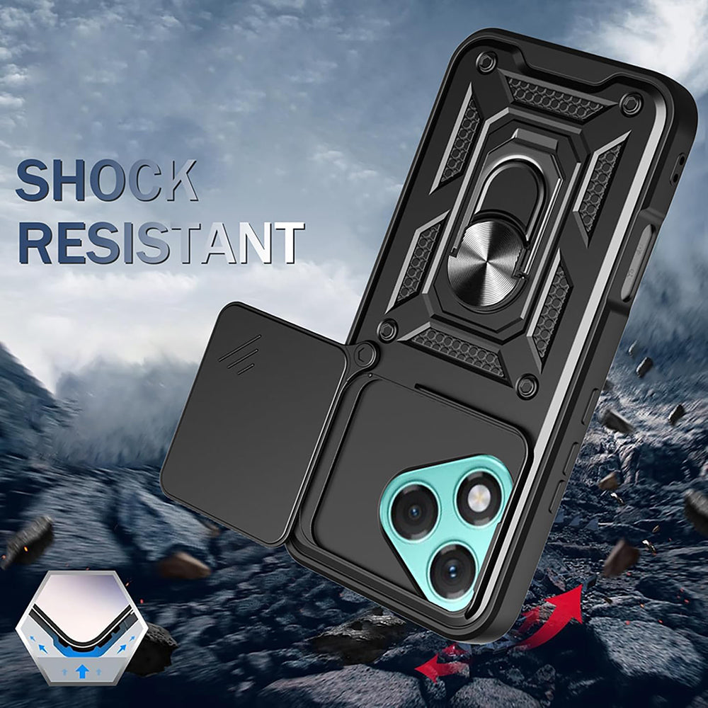 Funda para Honor 400 Lite, Techsuit, CamShield, Rosa