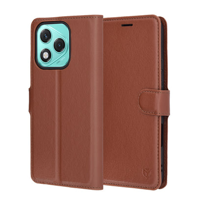 Funda para Honor 400 Lite, Techsuit, Leather Folio, Marrón