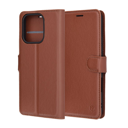 Funda para Honor 400 Lite, Techsuit, Leather Folio, Marrón